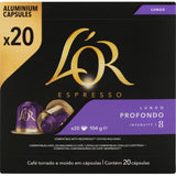L'or Coffee Capsules Lungo Profondo Intensity 8 20pack