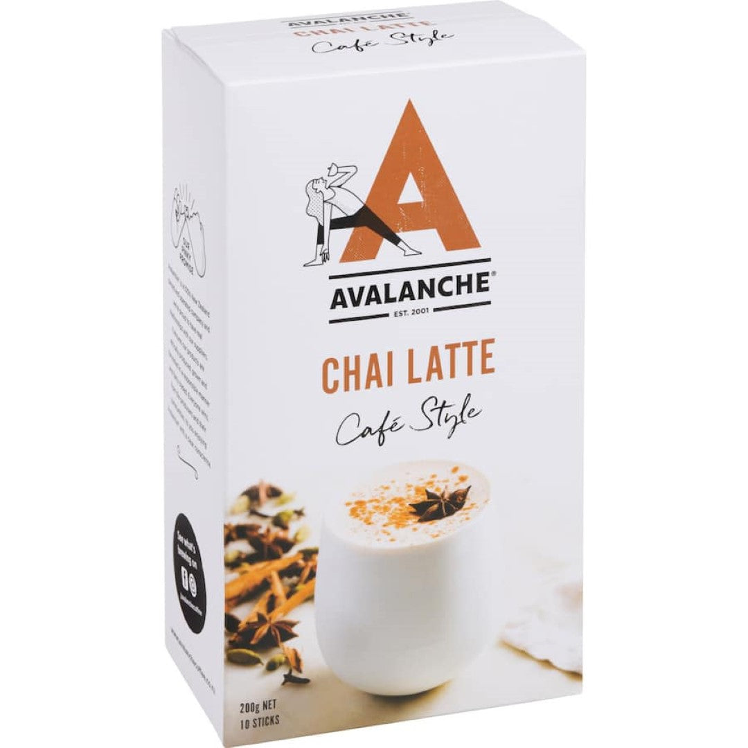 A rich and aromatic Avalanche Chai Latte featuring exotic flavors for a comforting experience.