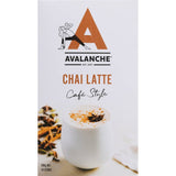 Creamy Avalanche Chai Latte featuring exotic spices for a rich, indulgent flavor experience.