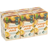 Woolworths Orange Juice in eco-friendly packaging, 99% fruit juice, rich in vitamin C and no added sugars or preservatives.