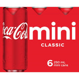 Coca Cola Soft Drink Mini can, perfect for on-the-go refreshment and classic bubbly taste in a compact size.