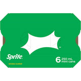 Sprite Lemonade Lemon Lime 250ml cans 6pack