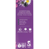 Caffeine-free Healtheries Sleep Herbal Tea with chamomile and blackcurrant for restful nights and relaxation.