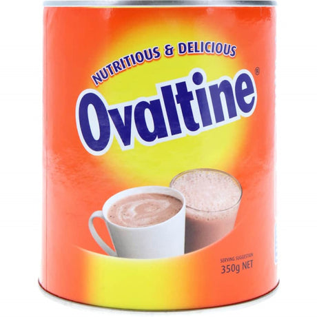 Rich and velvety Ovaltine Drinking Chocolate, packed with iron, vitamin D, and calcium; no artificial ingredients.