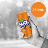 Vibrant can of Fanta Soft Drink showcasing its refreshing orange flavor, perfect for sharing or enjoying on the go.