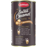 Jarrah Coffee Mix Salted Caramel, an instant blend offering rich salted caramel flavor with 98% fat-free coffee.