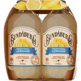 Bundaberg Soft Drink Lemonade 375ml, crafted with real lemons for a zesty, refreshing fizzy drink.