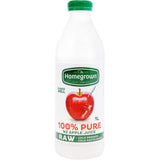 100% pure apple juice in a bottle, crafted from handpicked apples using cold-press method for pure flavor and nutrients.