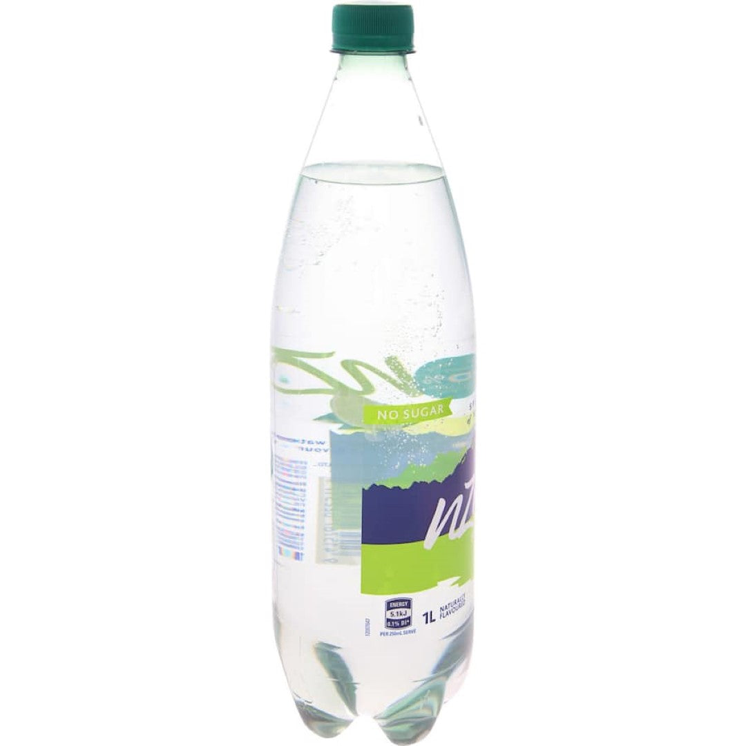 Crisp NZ Natural Sparkling Water infused with zesty lime, perfect for hydration and guilt-free refreshment.