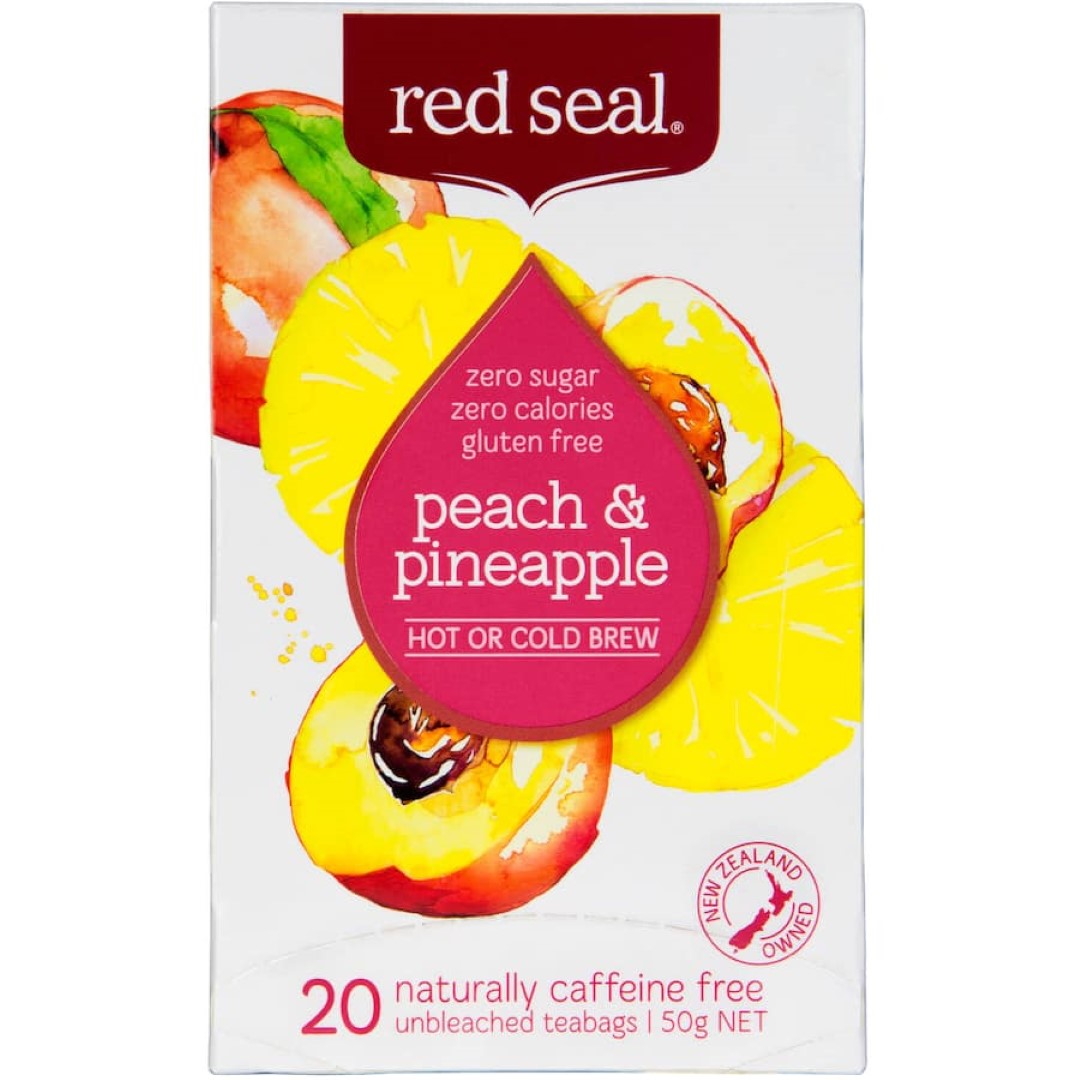 A flavorful blend of peach and pineapple in a sugar-free, caffeine-free tea, perfect hot or cold.