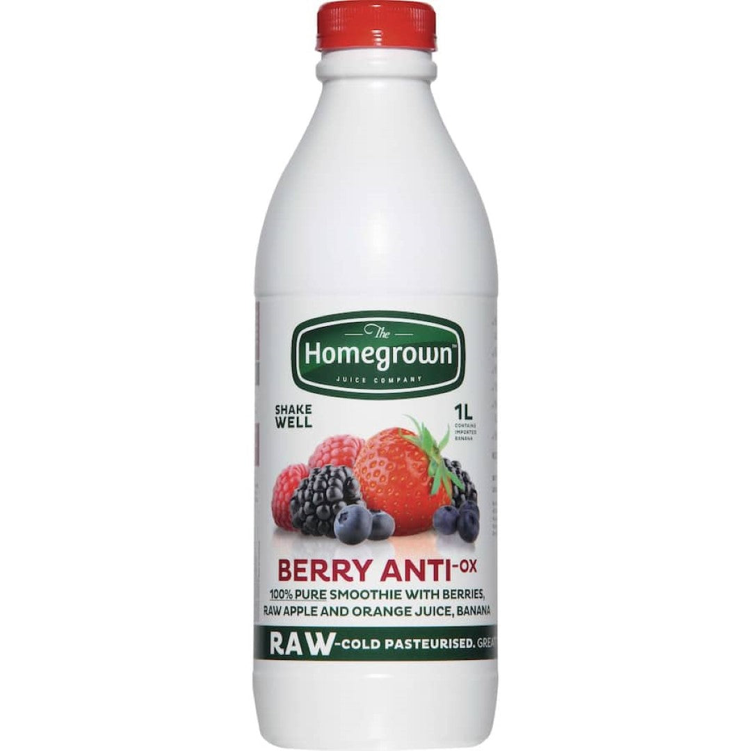 Homegrown Fruit Drink Berry Smoothie with fresh berries, perfect for health-conscious individuals seeking flavor and nutrition.