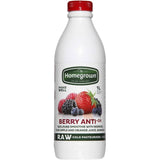 Refreshing Homegrown Fruit Drink Berry Smoothie with fresh berries, packed with nutrients and antioxidant-rich ingredients.