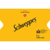 Schweppes Indian Tonic Water bottles showcasing crisp, refreshing mixer ideal for cocktails and mocktails, with natural quinine.