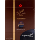 Espressotoria Vittoria Coffee Pods featuring rich 100% Arabica blend for smooth, medium-bodied Italian coffee experience.