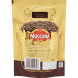 Moccona Classic dark roast instant coffee pouch, 90g, showcasing bold flavors and rich aroma for a premium coffee experience.