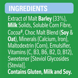 Nestlé Milo Drinking Chocolate with 30% less sugar, rich in calcium and vitamins, perfect for nutritious choc malt drinks.