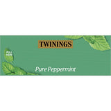 Aromatic Twinings Pure Peppermint Herbal Tea offers a refreshing, caffeine-free experience with each invigorating sip.