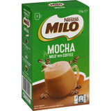 Nestle Mocha Milo with Coffee sachet featuring a blend of rich chocolatey Milo and premium coffee for an instant mocha treat.