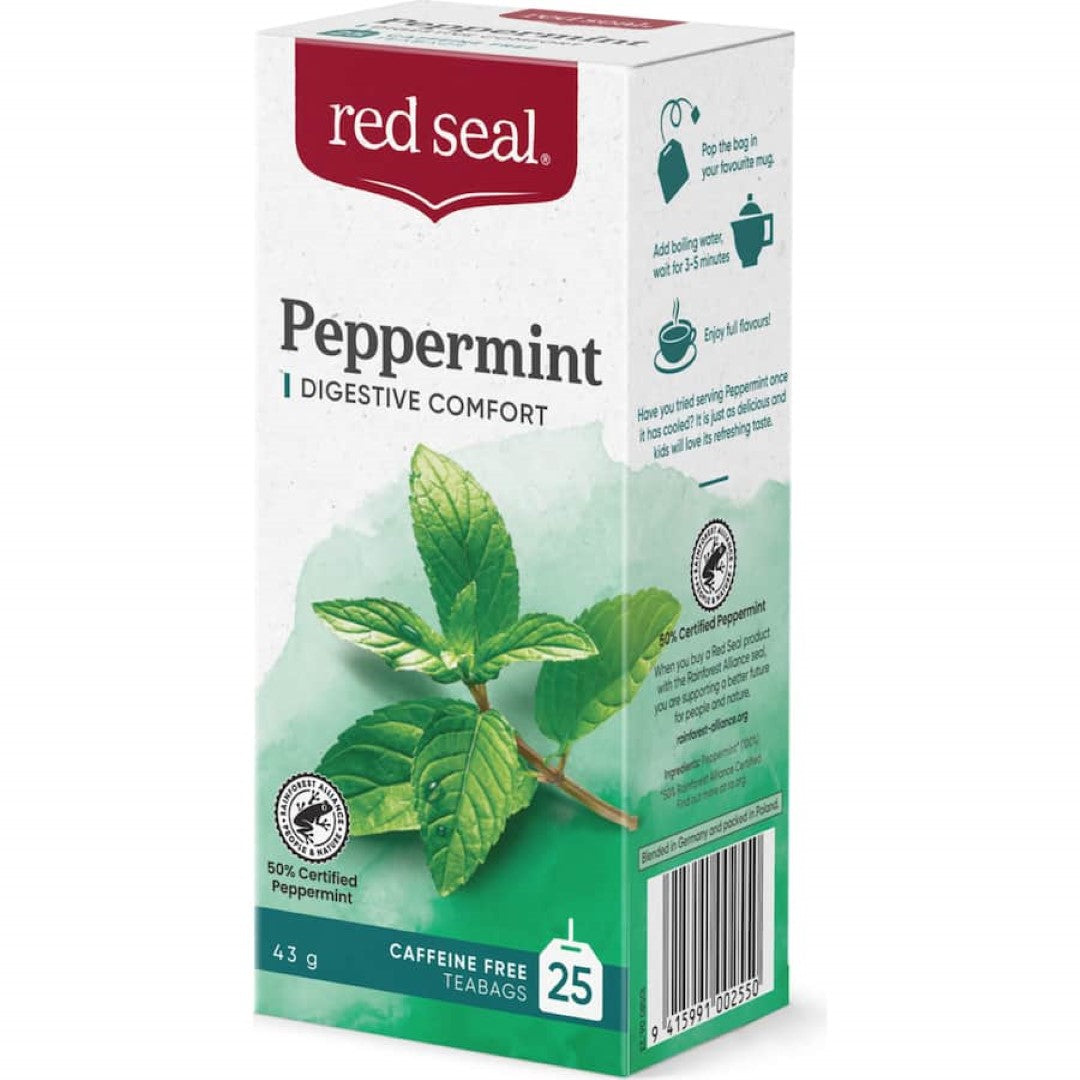 Red Seal Herbal Tea Peppermint Bags 25pack