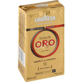 Lavazza Qualita Plunger Grind Ground Oro coffee, rich and aromatic, perfect for any brewing method.