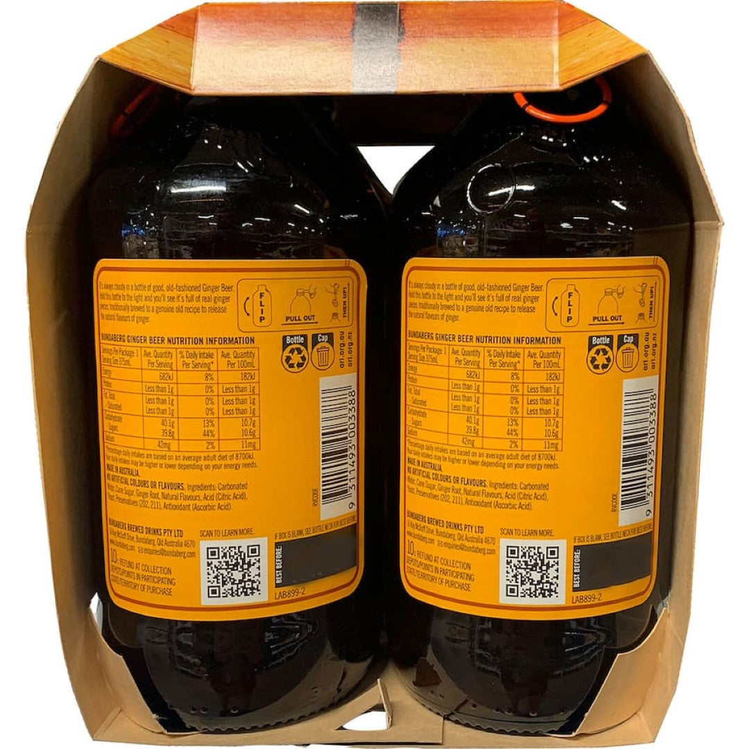 Bundaberg Ginger Beer  Bottle 4x375mL
