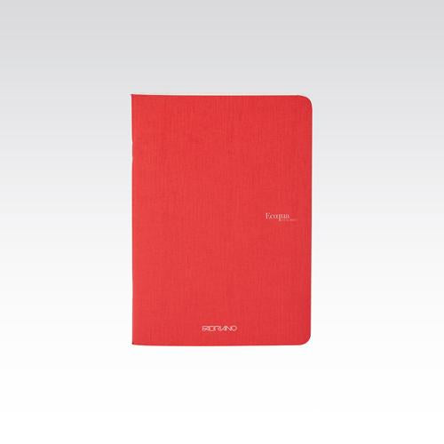 Fabriano Ecoqua Original Stapled - 90gsm Graph 5mm A5 Raspberry 40 Sheets