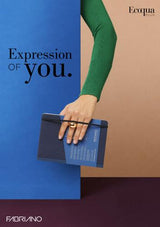 Fabriano Ecoqua Plus Fabric Bound - 90GSM Blank 9X14CM Lime 80 Sheets