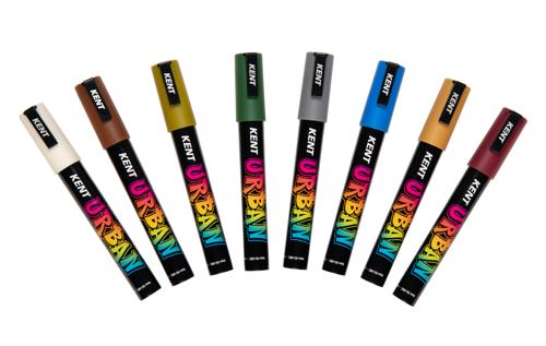 Kent Urban Acrylic Paint Marker Sets Medium - Icon Pack 4