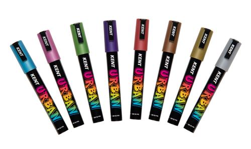Kent Urban Acrylic Paint Marker Sets Medium - Classic Pack 8