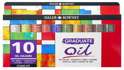 Daler Rowney Graduate Oil Colour Sets - Studio Set 10x38ml