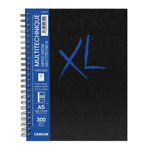 Canson XL Mixed Media Books - A5 160gsm 120sht Spiral