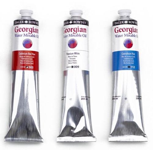 Daler Rowney Georgian Watermixable Oil Colour 200ml - Primary Yellow
