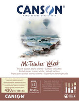 Canson Mi-Teintes Velvet Pads - Cream White 32 X 41cm
