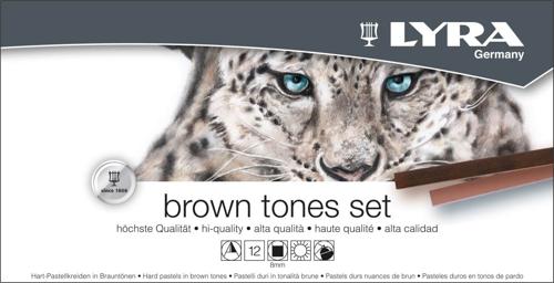 Lyra Square Pastel Tonal Sets - Brown Tones Set 12