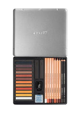 Lyra Pencils And Pastels Brown Tones Set - Brown Tones Set