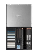 Lyra Pencils And Pastels Grey Tones Set - Grey Tones Set