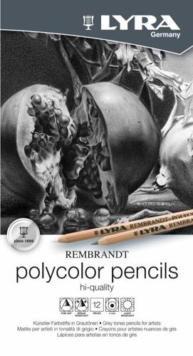 Lyra Polycolor Pencil Sets - Grey Tones Set 12