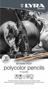Lyra Polycolor Pencil Sets - Grey Tones Set 12
