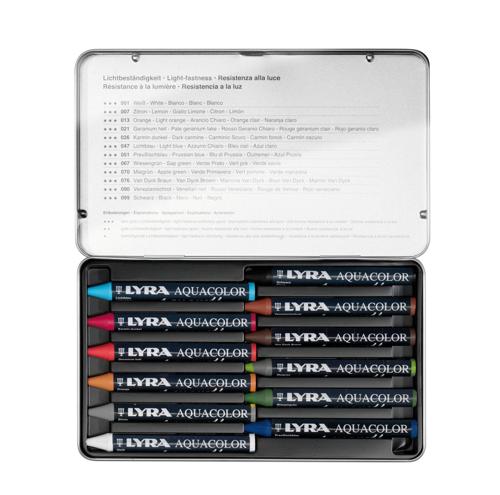 Lyra Aquacolour Water-Soluble Wax Pastel Sets - Set 12