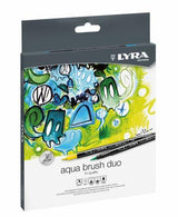 Lyra Aqua Brush Dual-Tip Brush Marker Sets - Set 12