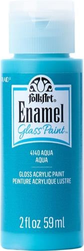 FolkArt Enamel Glass Acrylic Paint 59ml - Camelia Rose