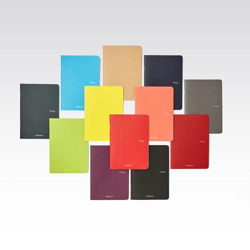 Fabriano Ecoqua Original Stapled - 90gsm Lined A5 Anthracite 40 Sheets