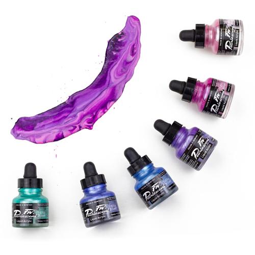 Daler Rowney FW Pearlescent Ink 29.5ml - Platinum Pink