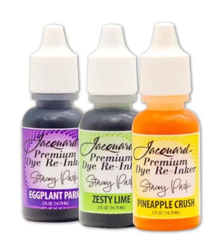 Jacquard Stacey Park Premium Dye Ink Pad Re-Inkers - Dark Chocolate