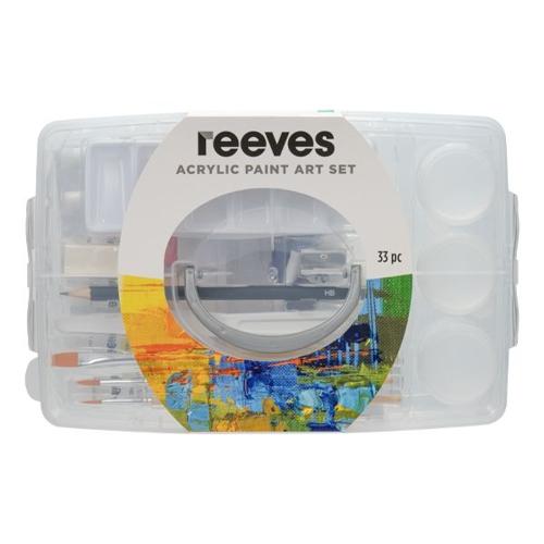Reeves Acrylic Painting Box - 33 Piece Set