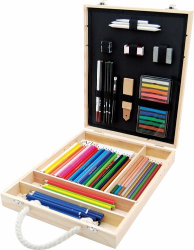 Art Advantage Sketching & Drawing Wooden Box Set - Set 93 Piece