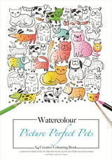Jasart Adult Colouring Books - Water Colouring Book A4 Animals