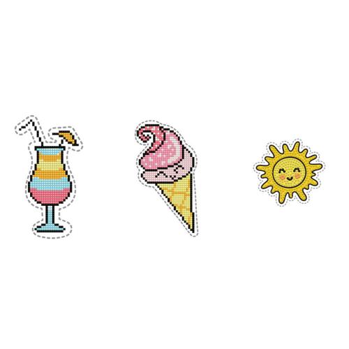 Diamond Dotz Dotzies 3 Sticker Packs - Sunshine