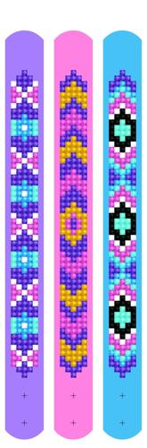 Diamond Dotz Dotzies Bracelet Packs - Mauves