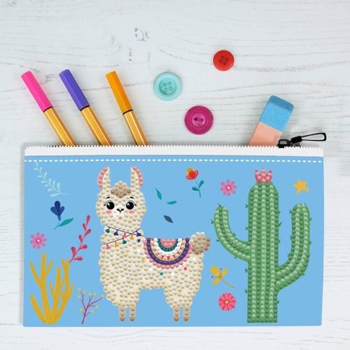 Diamond Dotz Dotzies Zipper Pouches - Llama Party